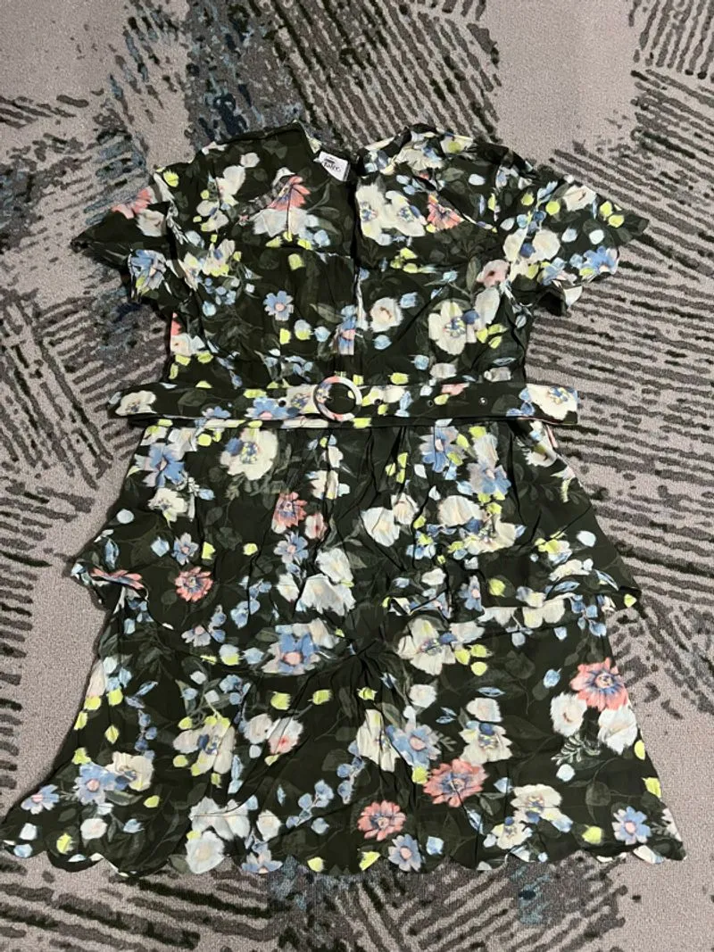 🌸 Floral Belted Dress  photo 1