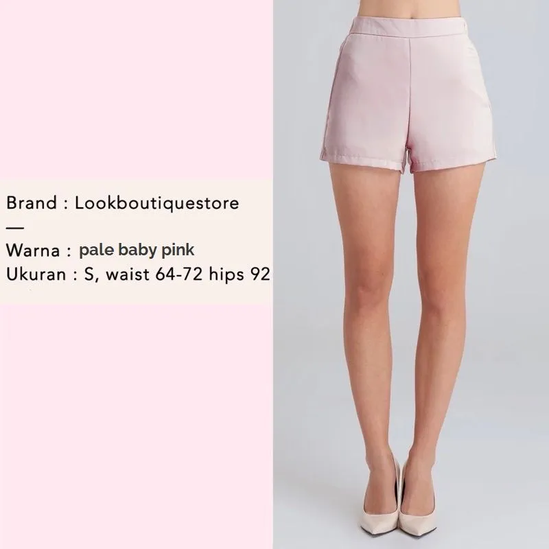 LBS Baby Pink Pale Shorts Celana Pendek Hot Pants Katun Line photo 1