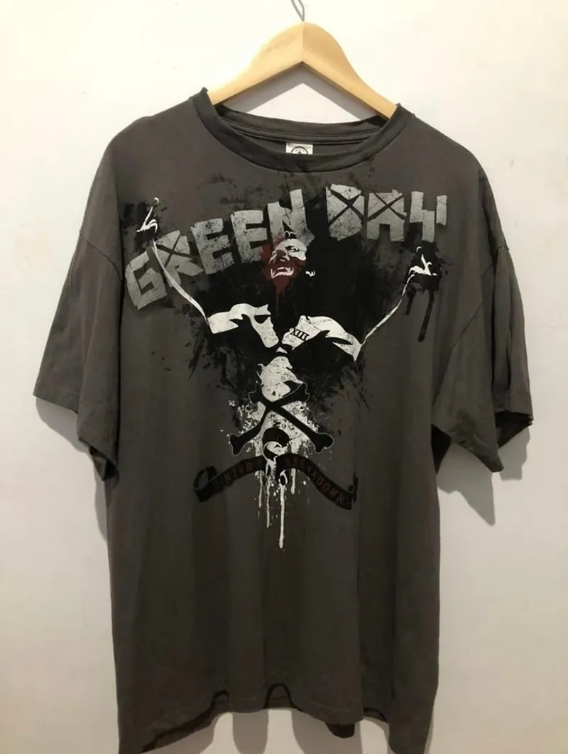 T-shirts Pria Tops black gray photo 1