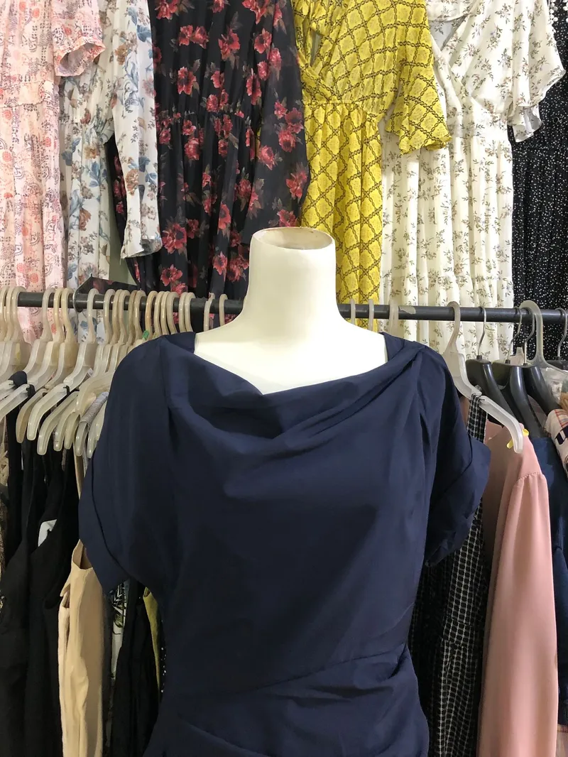 Casual Casual dress Wanita navy photo 1