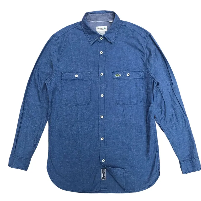 Lacoste Streetwear Casual Casual shirt Pria blue photo 1