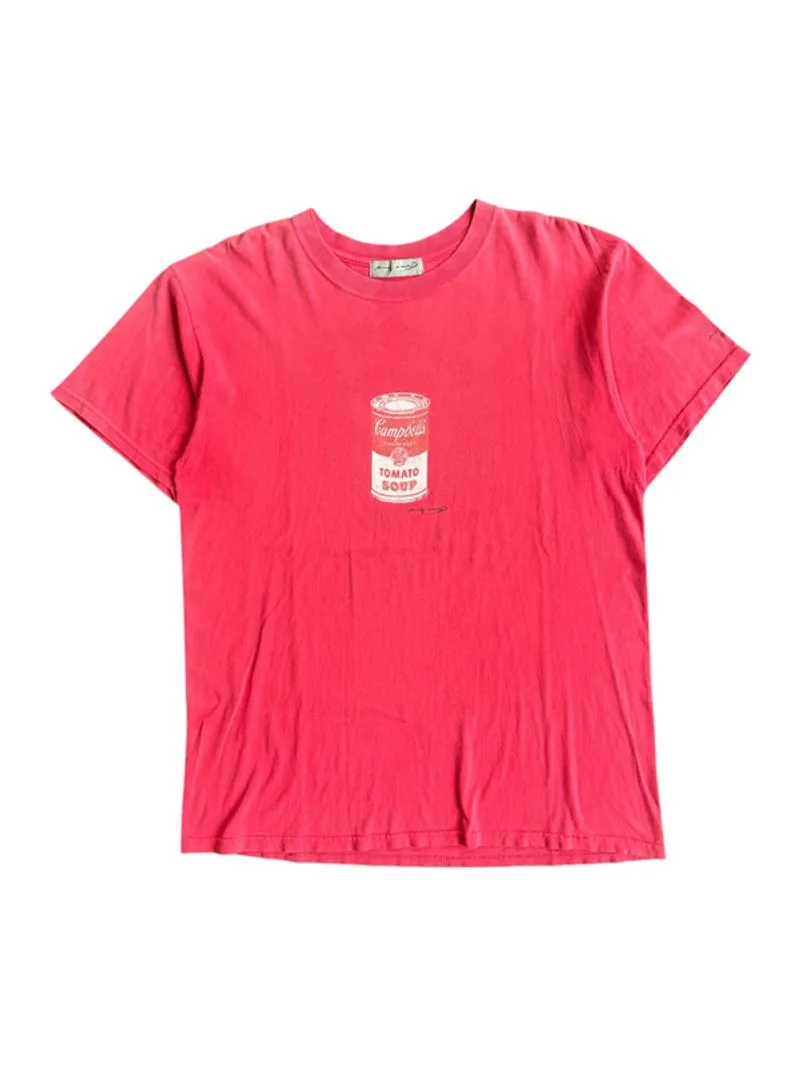 Early 00s Andy Warhol Cambells Tomato Soup Tshirt photo 1