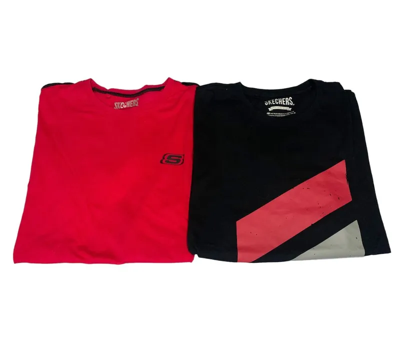 Skechers T-shirts Pria Tops red black photo 1