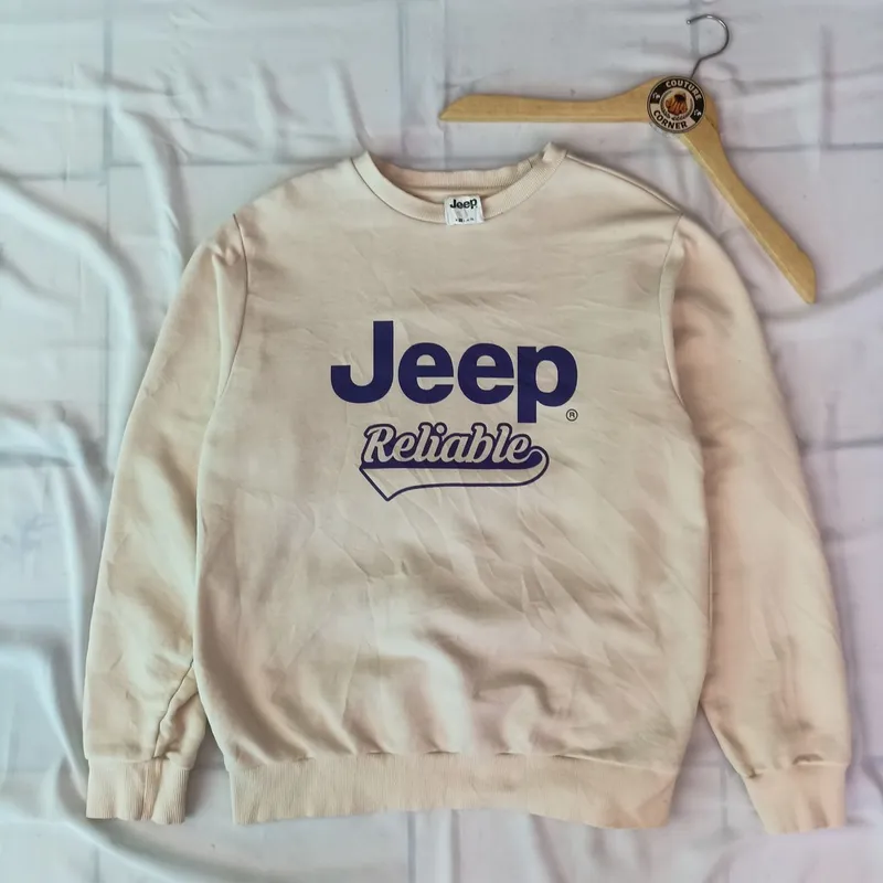 Jeep Casual Sweater Pria cream photo 1