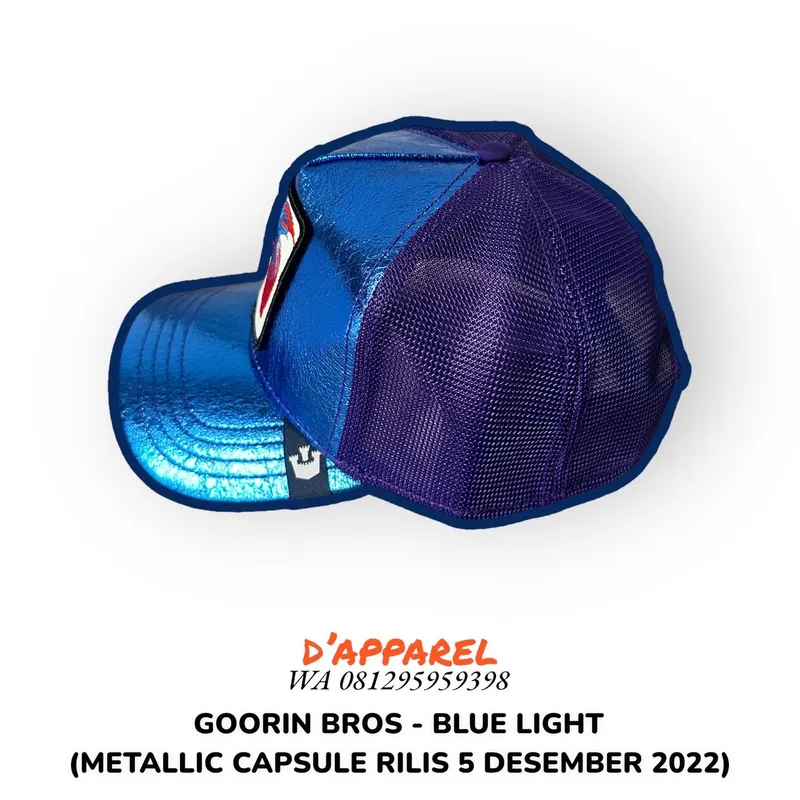 Streetwear Sportswear Hat Pria blue photo 1