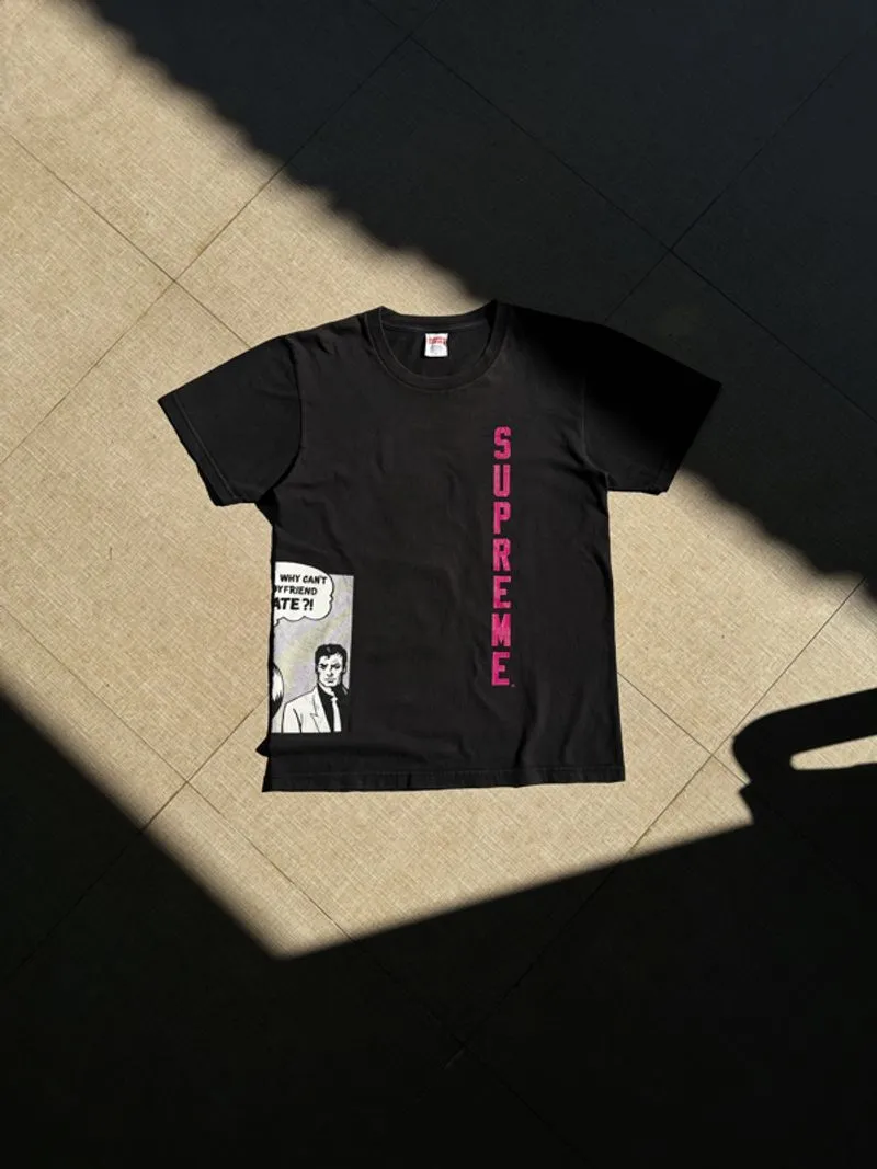 SUPREME X THRASHER Boyfriend Tee - Black - Preloved