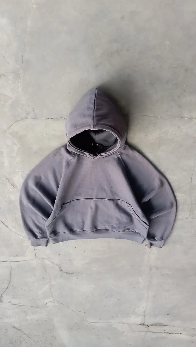 2000's Heavyweight Dark Gray Hoodie Boxy photo 1