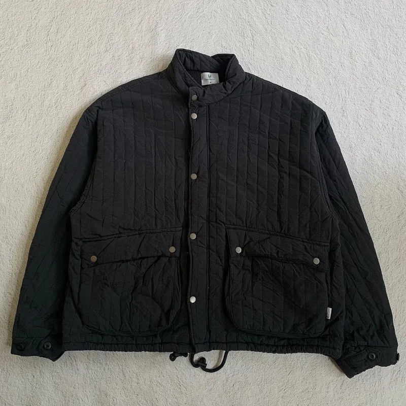 thisisneverthat Streetwear Y2K Puffer jacket Pria black photo 1