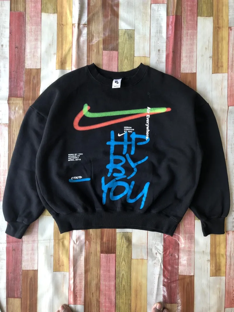 Nike Streetwear Y2K Sweater Pria multicolor black photo 1