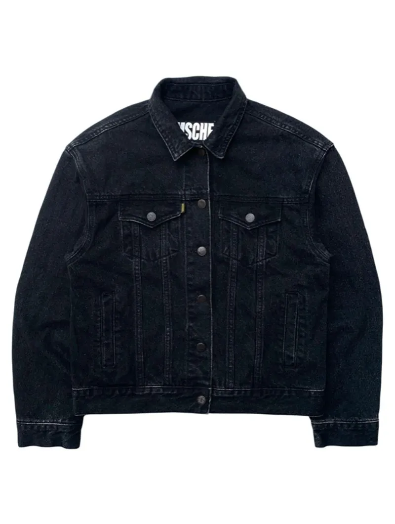 mschf jet black denim jacket photo 1