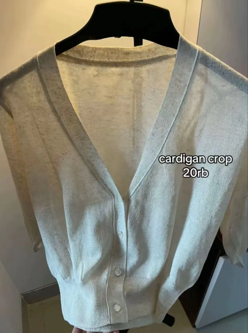 white cardi cute! photo 1