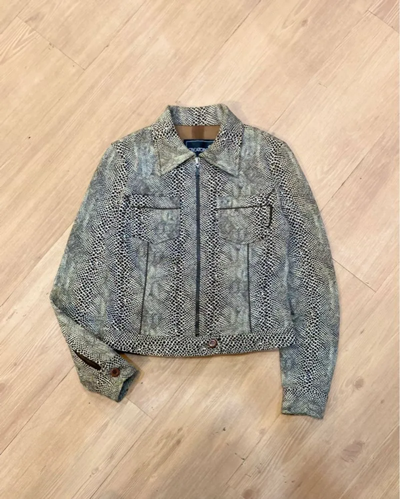 Vkei Japanese brand snake skin motive y2k jacket  photo 1