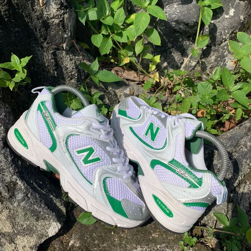 New Balance Sportswear Sneakers Pria white green
