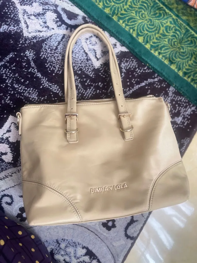 bimba y lola medium camel bag photo 1