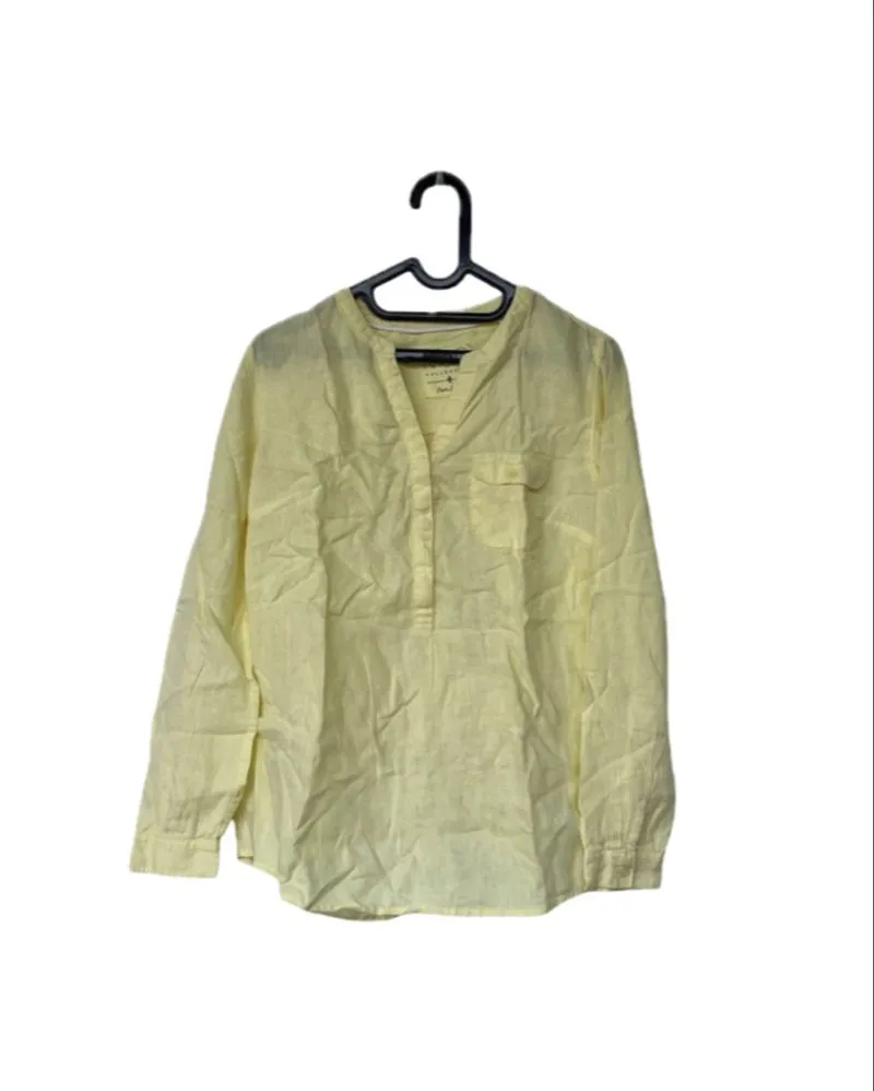 Marks & Spencer (M&S) Collection - Yellow Linen Top photo 1