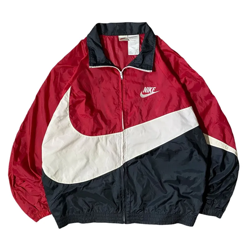 Nike Vintage Y2K Windbreaker Pria white red black photo 1