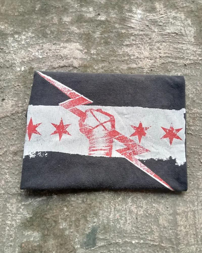 Vintage T-shirt Pria red black photo 1