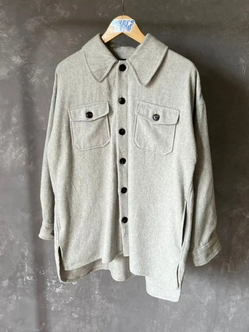 RAG MACHINE WOOL OVERSHIRT OUTER photo 1