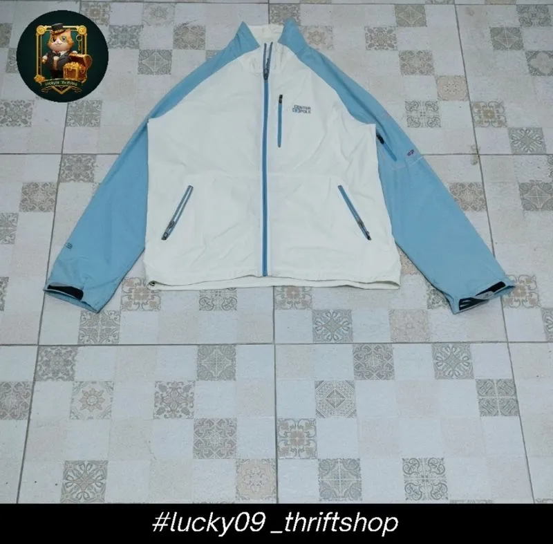Center Pole Outdoor Jacket – Sky Blue White photo 1