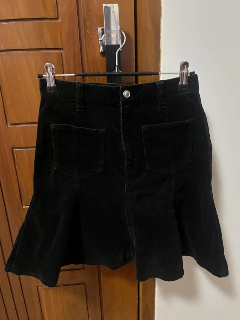 PL Rok Anak Corduroy Hitam photo 1