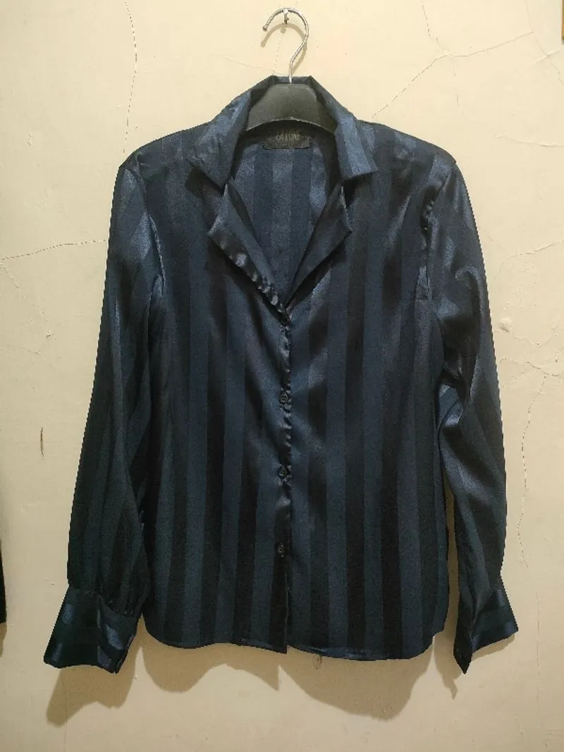 Kemeja satin salur photo 1