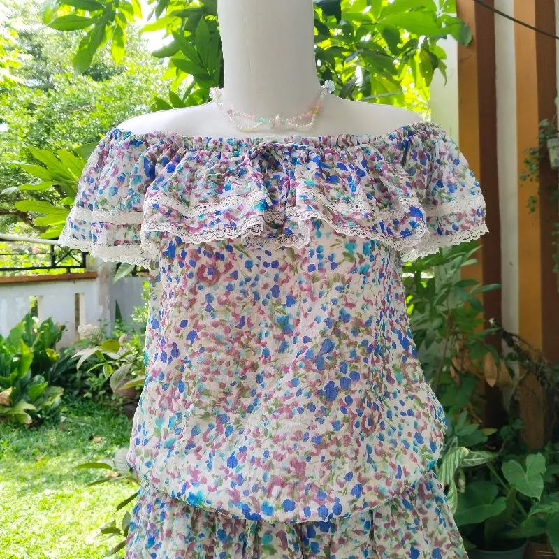Floral sabrina morikei y2k coquette vintage fairy photo 1