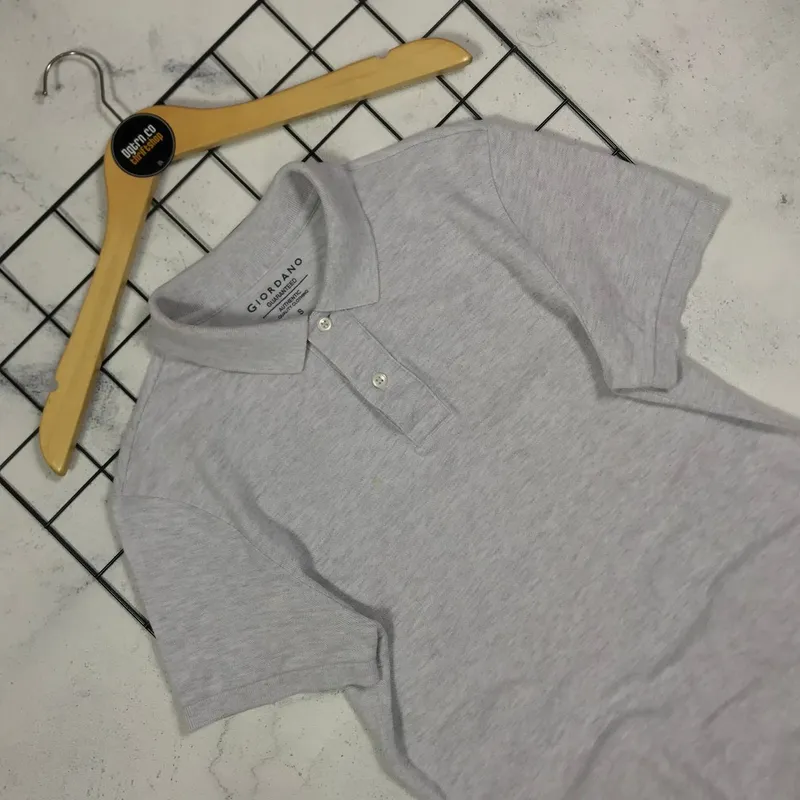 Giordano Casual Polo shirt Pria gray photo 1