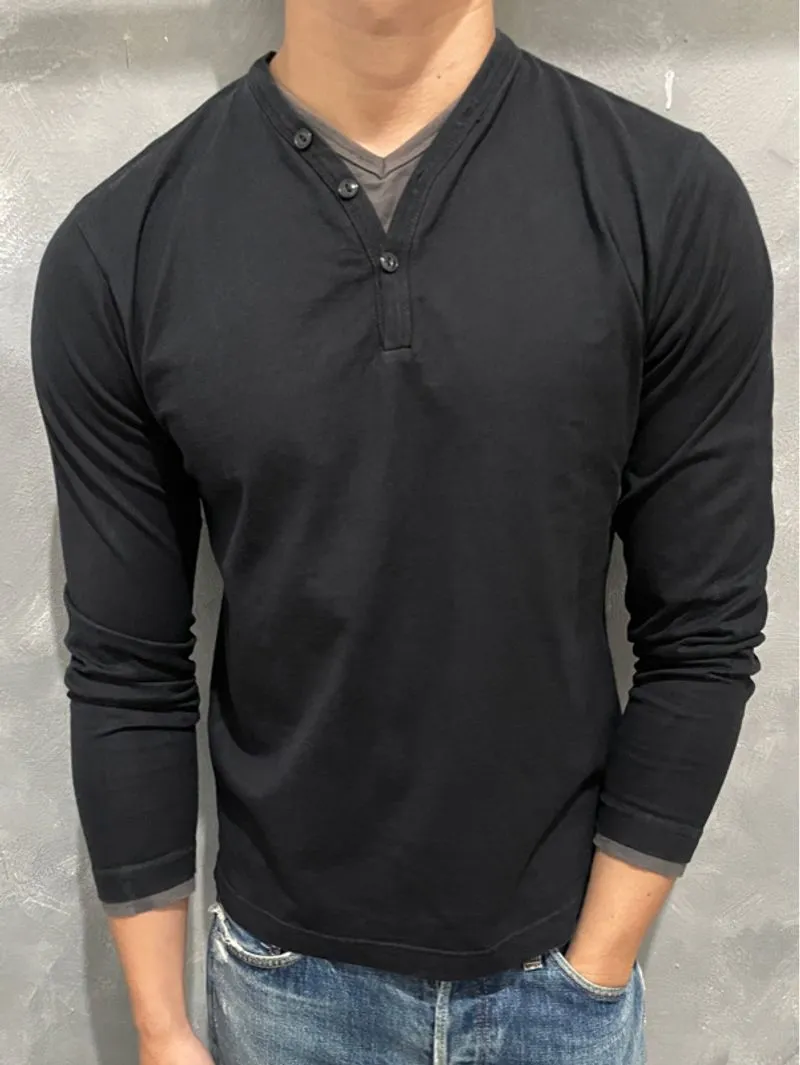 Henley Shirt Dexter Morgan Style photo 1