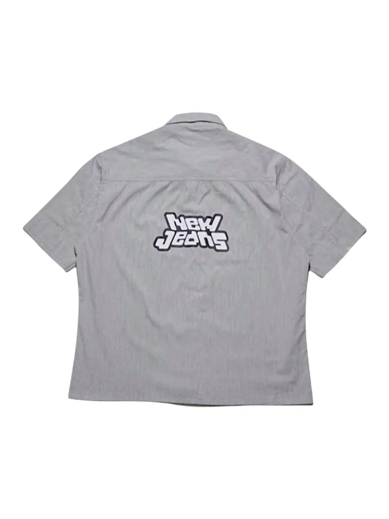 Boxy shirt grey new jeans photo 1