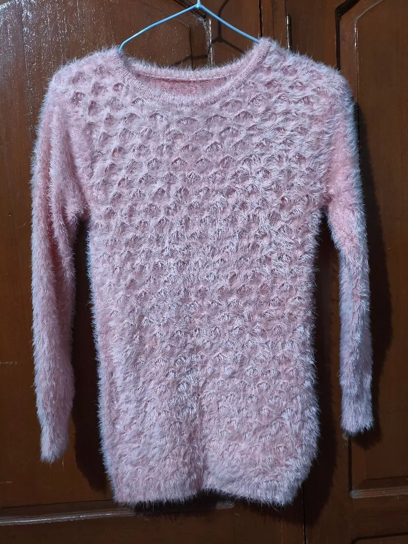 Peach Fur Sweater photo 1