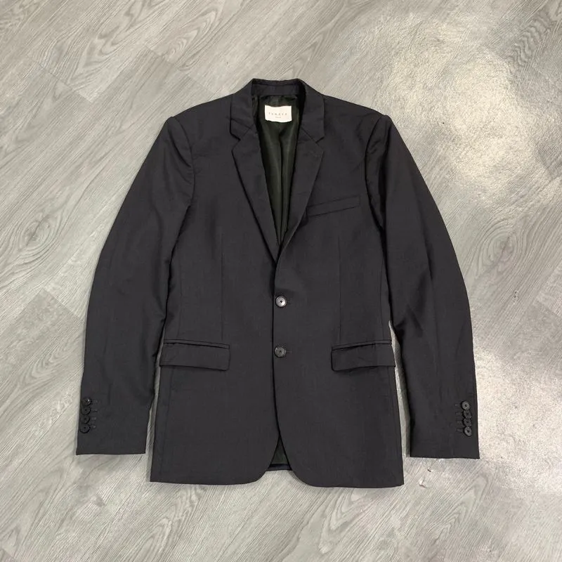 SANDRO PARIS LEGACY GREY WOOL SUIT BLAZER JACKETS photo 1
