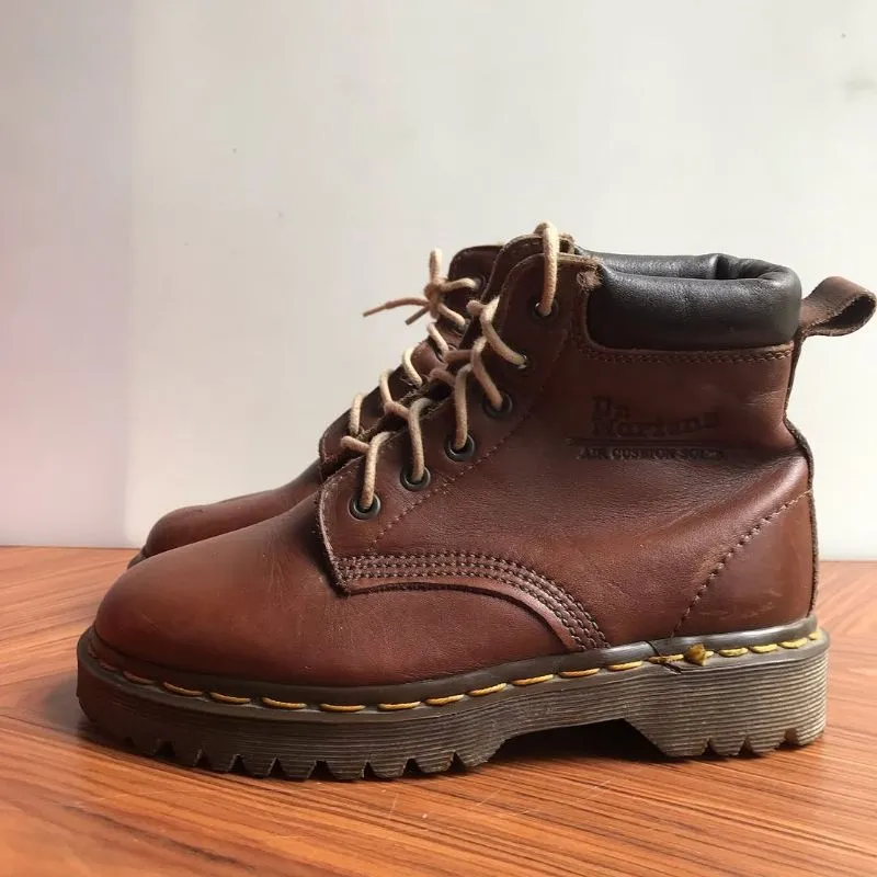The Original Dr Martens Saxon brown Wine Army bex soles from photo 1