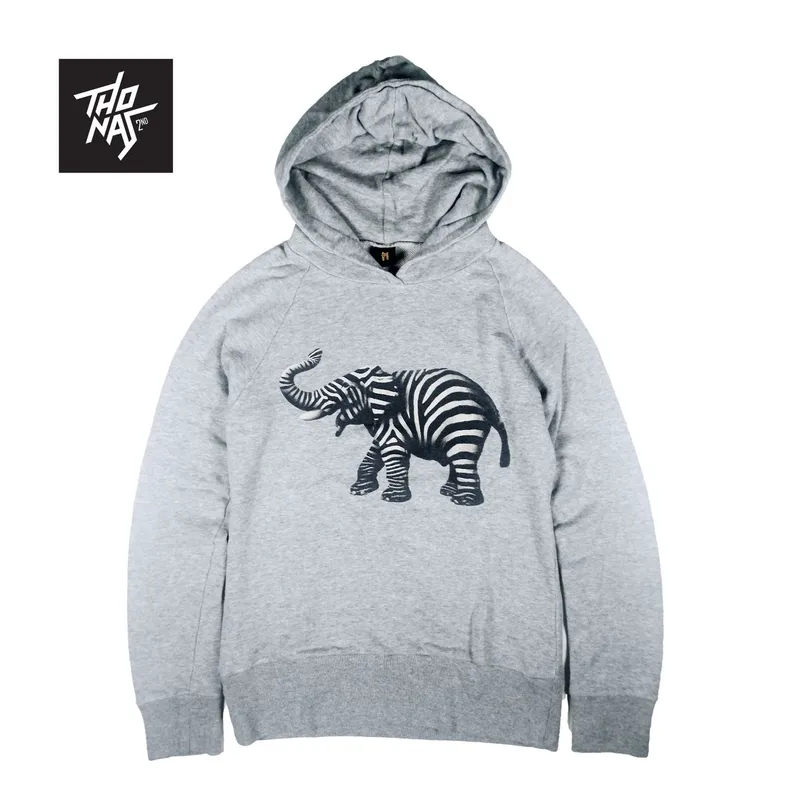 Streetwear Casual Hoody Pria gray photo 1
