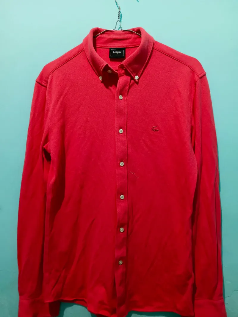 Lacoste Casual Polo shirt Pria red photo 1