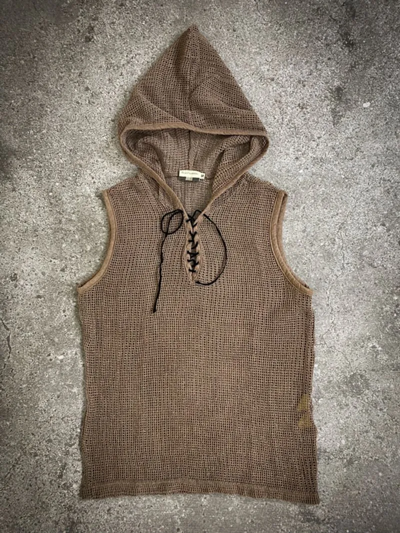 Euphuistic Mesh Knitt Rope Zip Hoodie photo 1