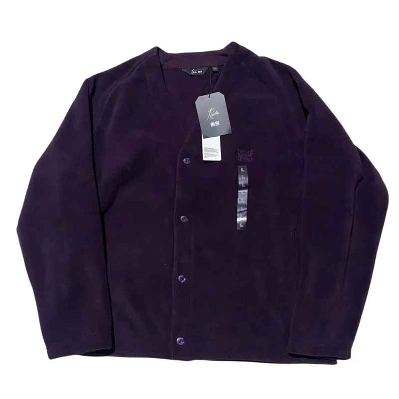 Uniqlo Needles japan maroon fleece oversized cardigan photo 1