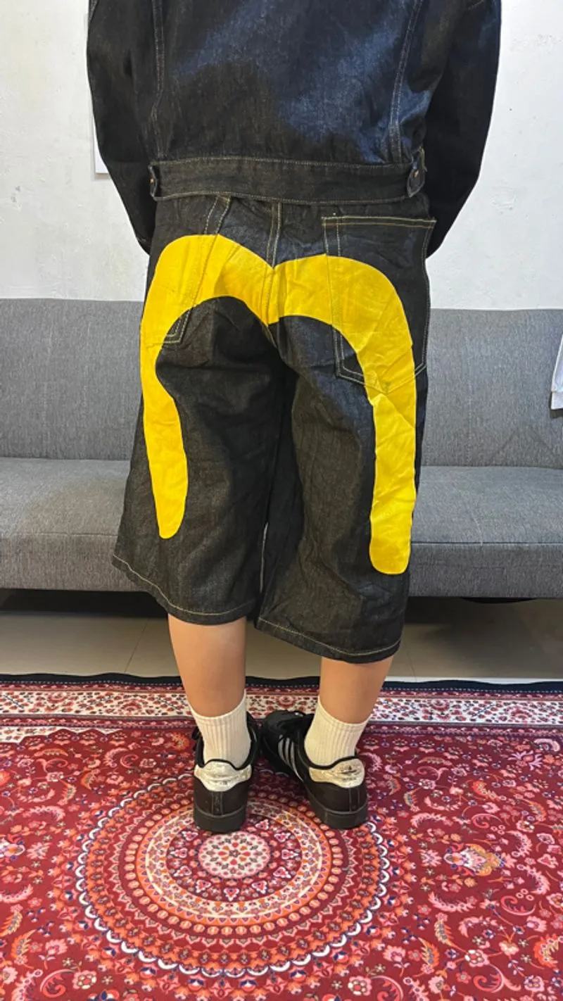 Vtg evisu baggy jorts photo 1