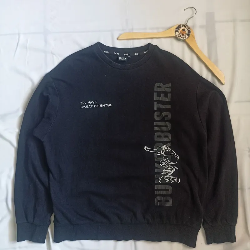 Casual Sweater Pria black photo 1