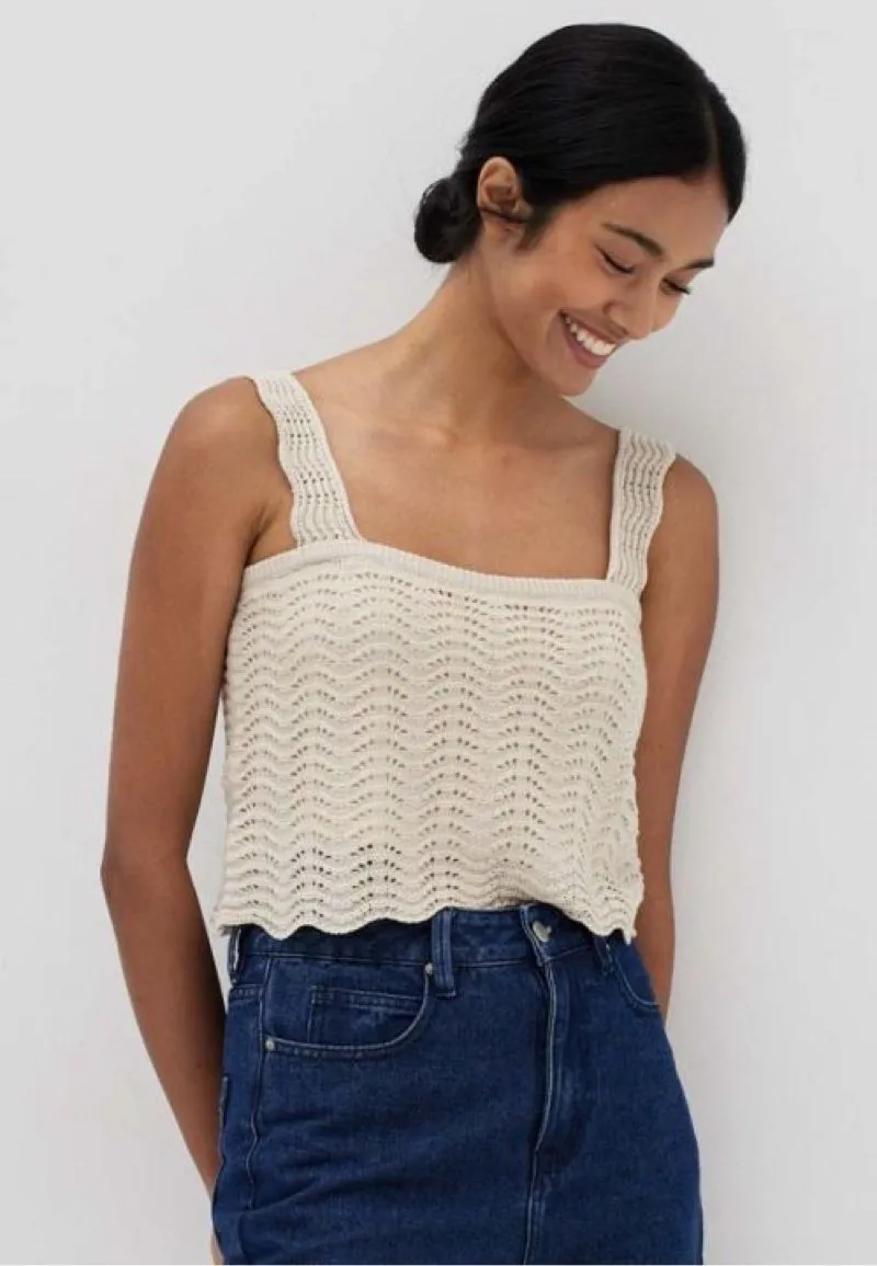 Love Bonito Crop top Esmee Scallop Knitt  photo 1