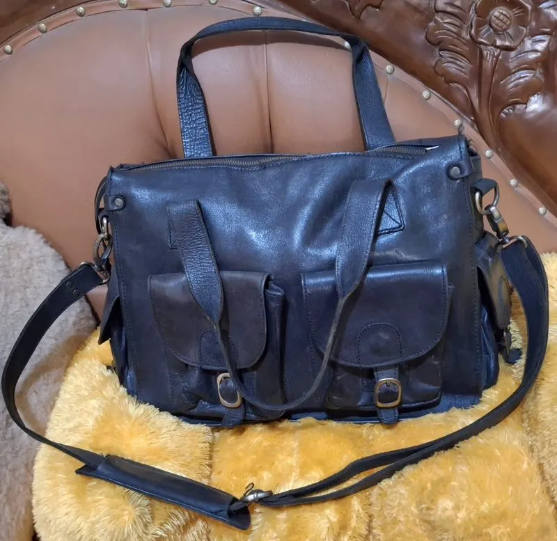 TAS KULIT HAND MADE DARI JOGYAKARTA UNTUK LAPTOP photo 1