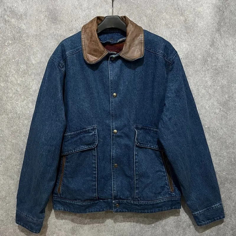 VINTAGE WOOLRICH USA DENIM BLANKET Size XL photo 1