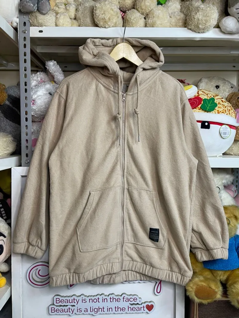 jaket hoodie ziper sherpa spao size M (-) photo 1