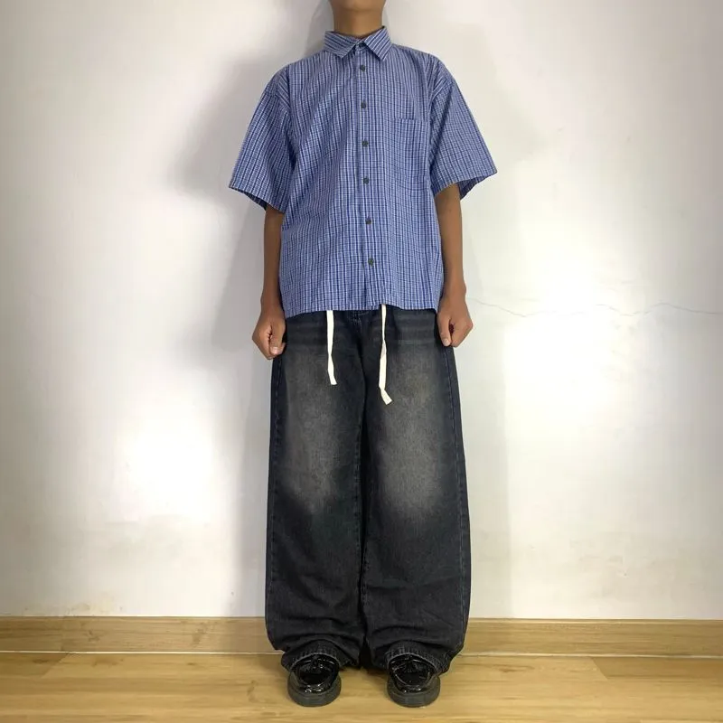“michina” blackwash jeans pants (baggy fit) photo 1