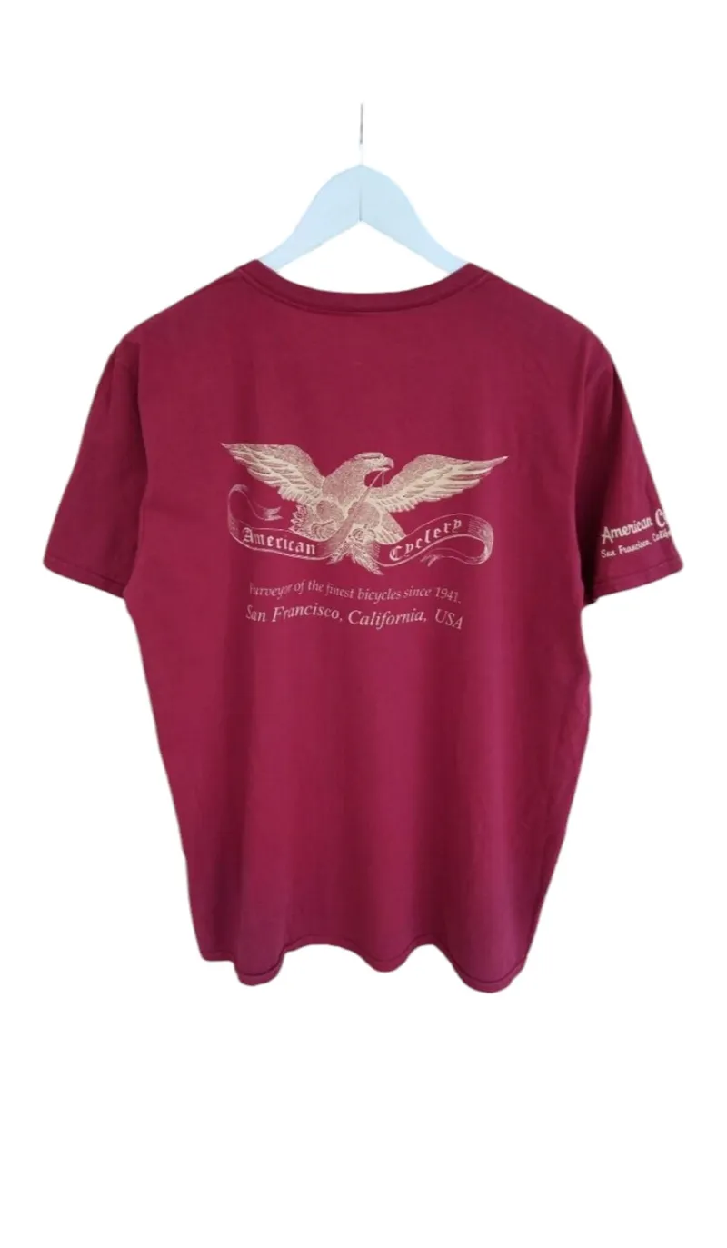 Biker Sportswear T-shirt Pria red photo 1