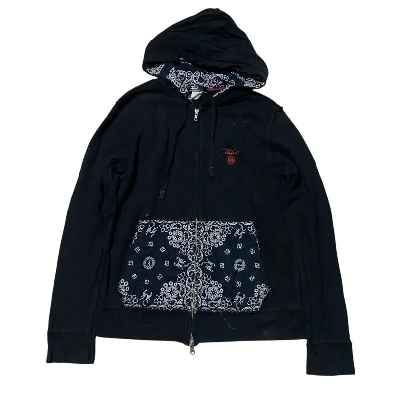 Futura laboratories bandana paisley zip hoodie photo 1