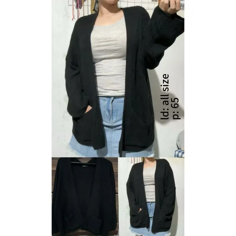 outer cardigan rajut gaya kimono photo 1