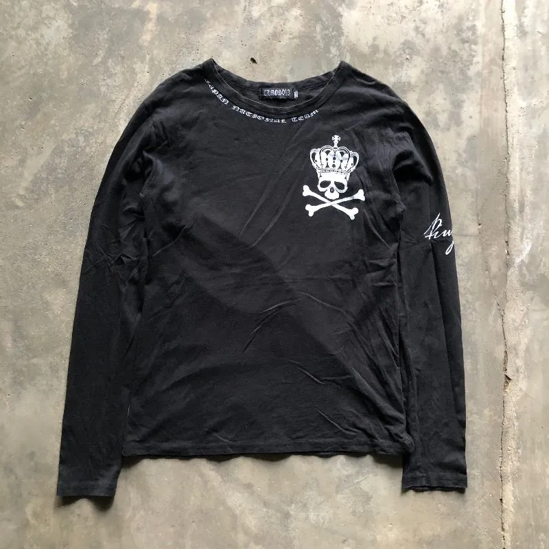 Y2K Japanese brand skull long Sleeve photo 1