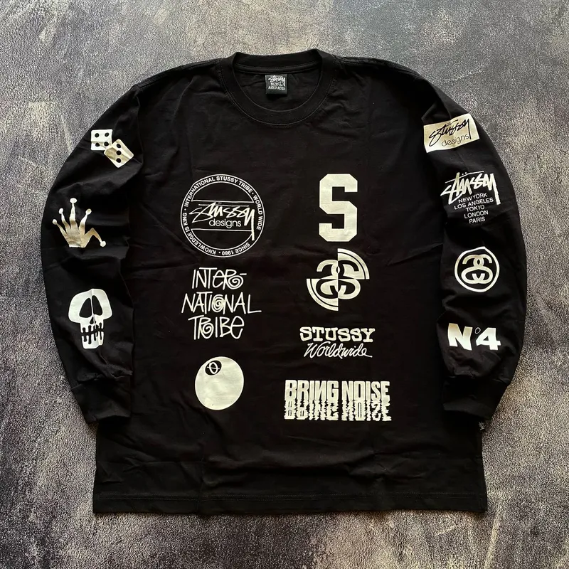Stussy Casual Sweatshirt Pria black photo 1