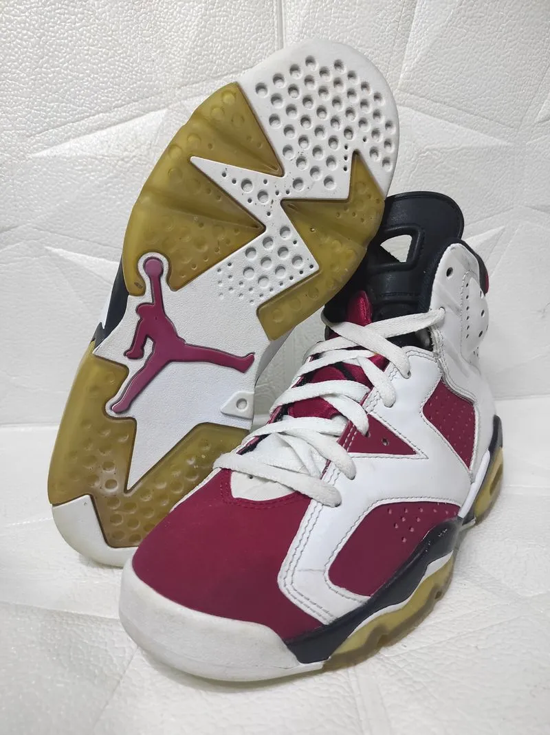 Sepatu Basket Jordan 6 retro carmine size 36.5 insole 23.5  photo 1