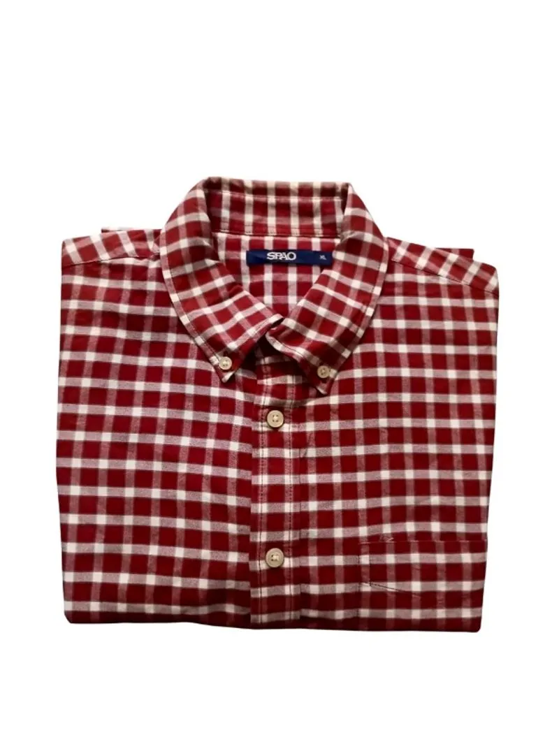 Spao Casual Casual shirt Pria burgundy photo 1